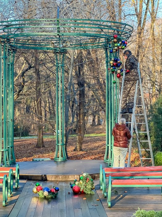 Мы продолжаем создавать новогоднее волшебство в парке Морица Беккера! 