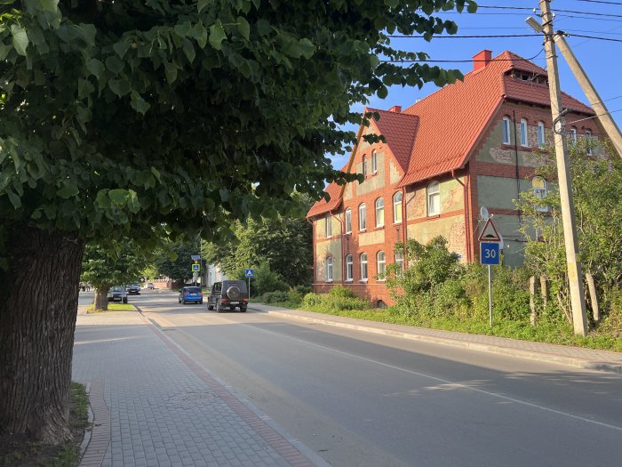 Схема движения автотранспорта на День города в Янтарном 16 июля 2022 года.