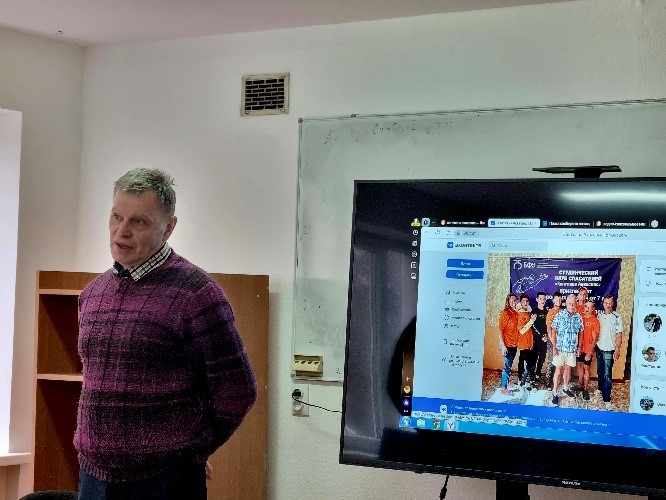 Встреча студентов 2 и 3 курсов с заместителем директора МАУ «Центр комплексного развития туризма «Янтарный» Шубиным Владиславом Васильевичем