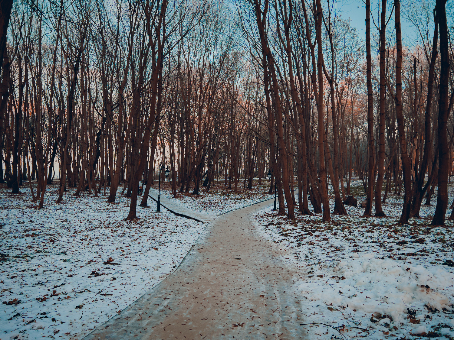 Морозное зимнее утро в Янтарном городском округе. Немного фотографий прогулки по городу.